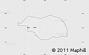 Silver Style Map of Otuke, single color outside