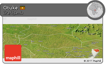 Satellite Panoramic Map of Otuke