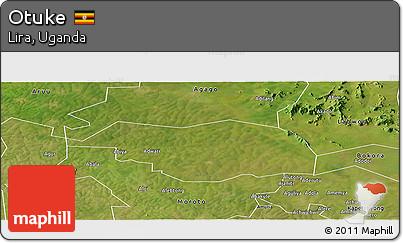 Satellite Panoramic Map of Otuke