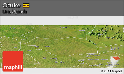 Satellite Panoramic Map of Otuke