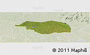 Satellite Panoramic Map of Otuke, lighten