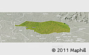 Satellite Panoramic Map of Otuke, lighten, semi-desaturated