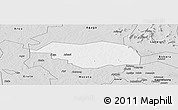 Silver Style Panoramic Map of Otuke