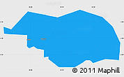 Political Simple Map of Otuke, single color outside