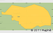 Savanna Style Simple Map of Otuke, single color outside