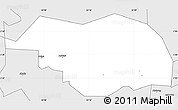 Silver Style Simple Map of Otuke