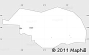 Silver Style Simple Map of Otuke, single color outside