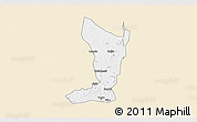 Classic Style 3D Map of Katikamu, single color outside