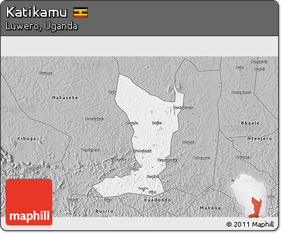 Gray 3D Map of Katikamu