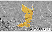 Physical 3D Map of Katikamu, desaturated