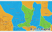 Political 3D Map of Katikamu