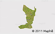 Satellite 3D Map of Katikamu, cropped outside