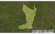 Satellite 3D Map of Katikamu, darken