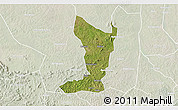 Satellite 3D Map of Katikamu, lighten