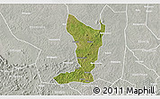 Satellite 3D Map of Katikamu, lighten, semi-desaturated