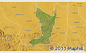 Satellite 3D Map of Katikamu, physical outside