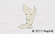 Shaded Relief 3D Map of Katikamu, cropped outside