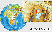 Physical Location Map of Katikamu, highlighted parent region