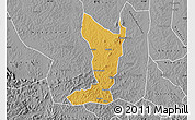 Physical Map of Katikamu, desaturated
