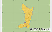 Savanna Style Map of Katikamu, single color outside