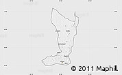 Silver Style Map of Katikamu, single color outside