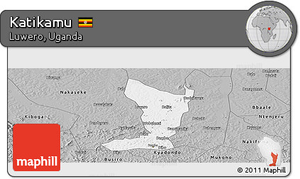 Gray Panoramic Map of Katikamu