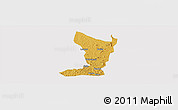 Physical Panoramic Map of Katikamu, cropped outside