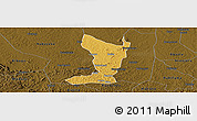 Physical Panoramic Map of Katikamu, darken