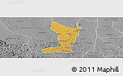 Physical Panoramic Map of Katikamu, desaturated
