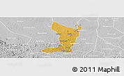 Physical Panoramic Map of Katikamu, lighten, desaturated