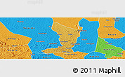 Physical Panoramic Map of Katikamu, political outside