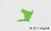 Political Panoramic Map of Katikamu, cropped outside
