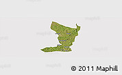 Satellite Panoramic Map of Katikamu, cropped outside