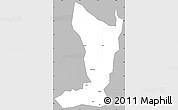 Gray Simple Map of Katikamu, single color outside