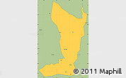 Savanna Style Simple Map of Katikamu