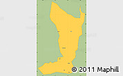 Savanna Style Simple Map of Katikamu, single color outside