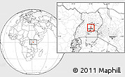 Blank Location Map of Wabusana (Bamunanika)