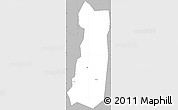 Gray Simple Map of Wabusana (Bamunanika)