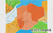 Political Shades 3D Map of Masindi