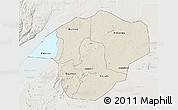 Shaded Relief 3D Map of Masindi, lighten