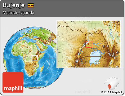 Physical Location Map of Bujenje