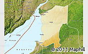 Physical Map of Buliisa, satellite outside