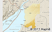 Physical Map of Buliisa, shaded relief outside