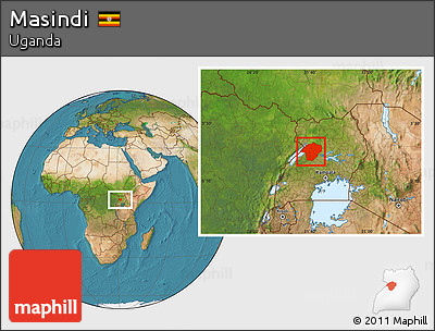 Satellite Location Map of Masindi