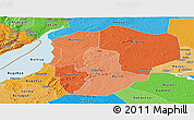 Political Shades Panoramic Map of Masindi