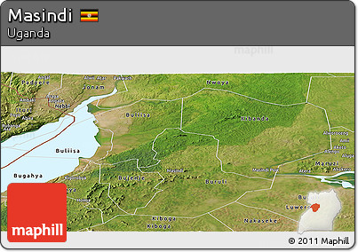 Satellite Panoramic Map of Masindi