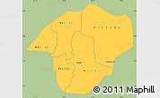 Savanna Style Simple Map of Masindi, single color outside