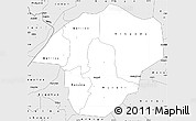 Silver Style Simple Map of Masindi