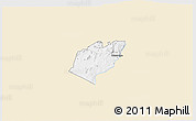 Classic Style 3D Map of Bubulo, single color outside