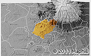 Physical 3D Map of Bubulo, desaturated
